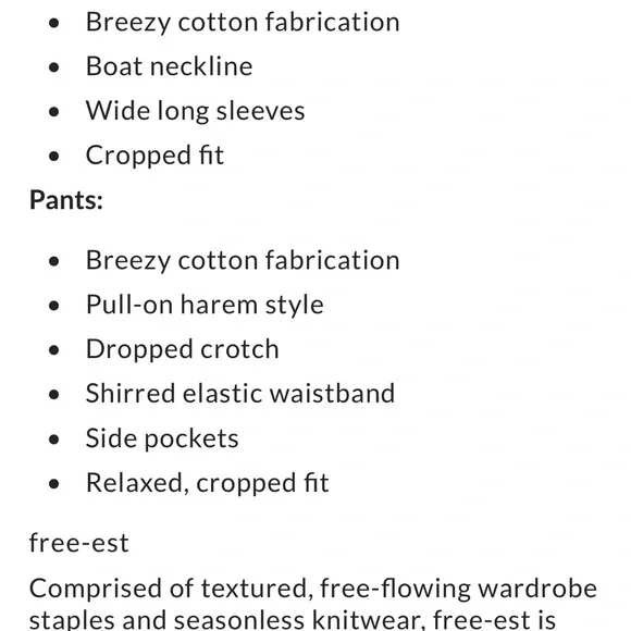 Free People Check Me Out Harem Pant Set Pistachio Shell NEW L - Picture 5 of 7